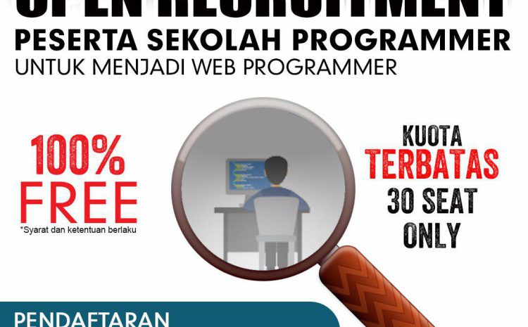  Open Rekruitmen Peserta Sekolah Programmer