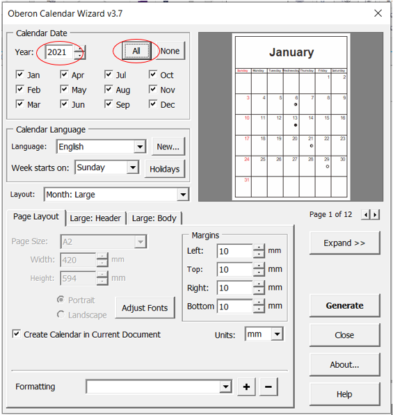 Cara Membuat Kalender di CorelDRAW