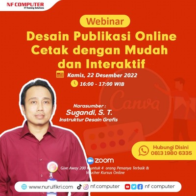 Webinar – Desain Publikasi Online Cetak dengan Mudah & Interaktif