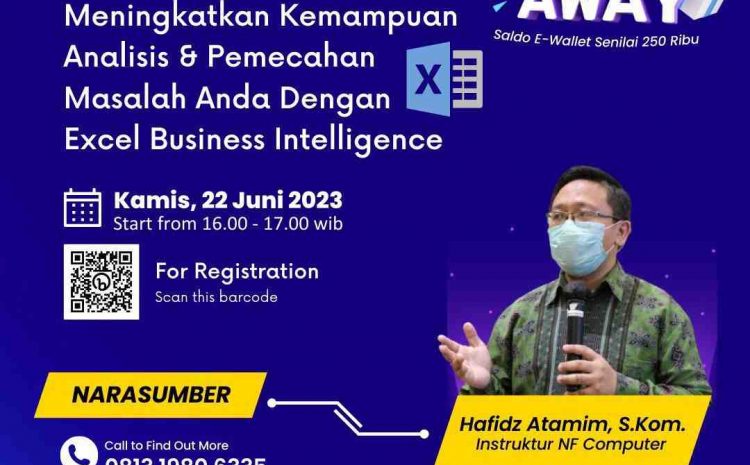  Webinar: Kemampuan Analisis & Pemecahan Masalah Anda Dengan Excel BI