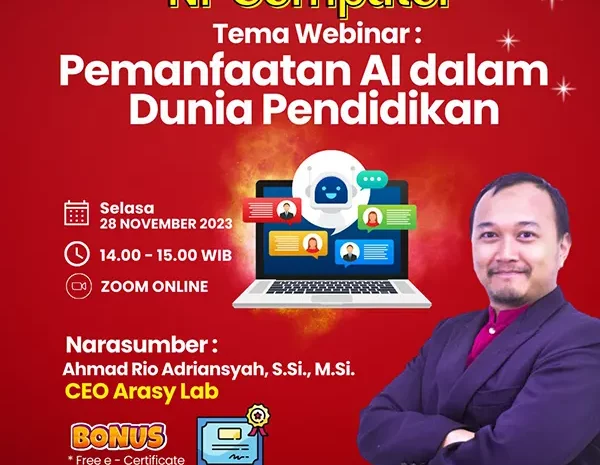  Webinar : Pemanfaatan AI dalam Dunia Pendidikan